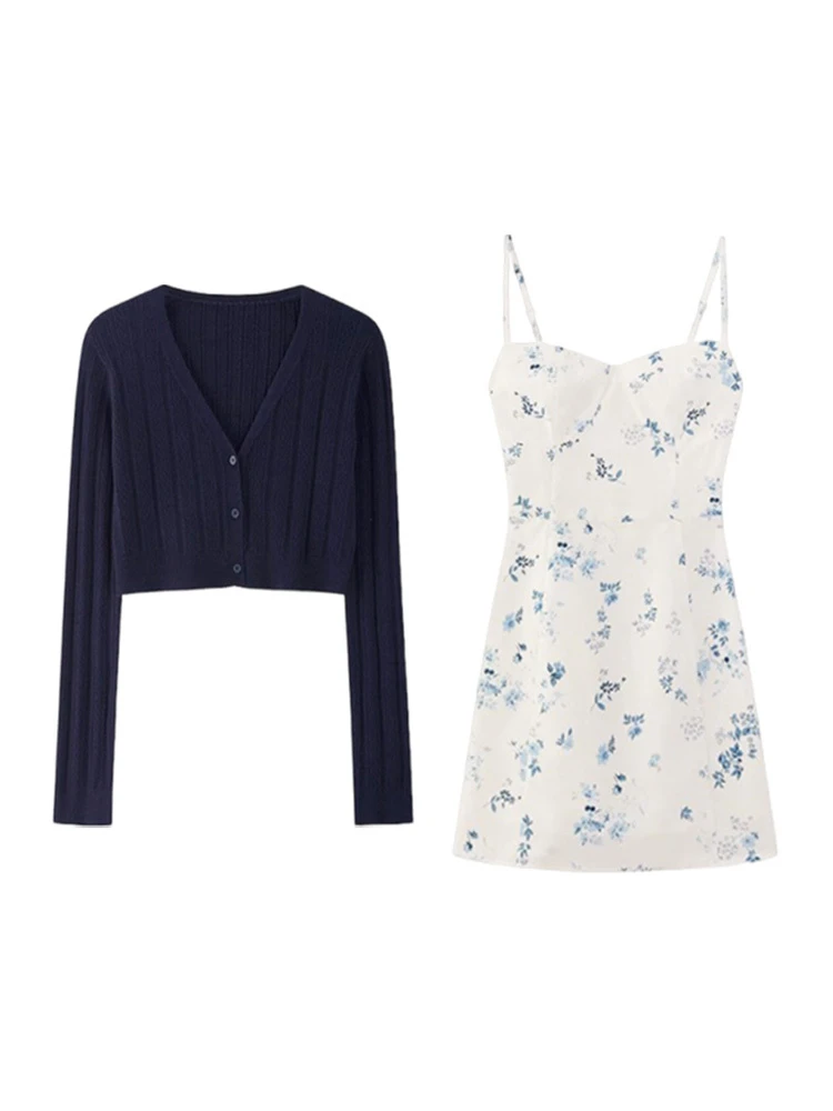 White Floral ter Dr Set Women Summer Ele Beach Vaion Sle ort Skirt Ensemble Sweet Japanese Sle High Waist ...