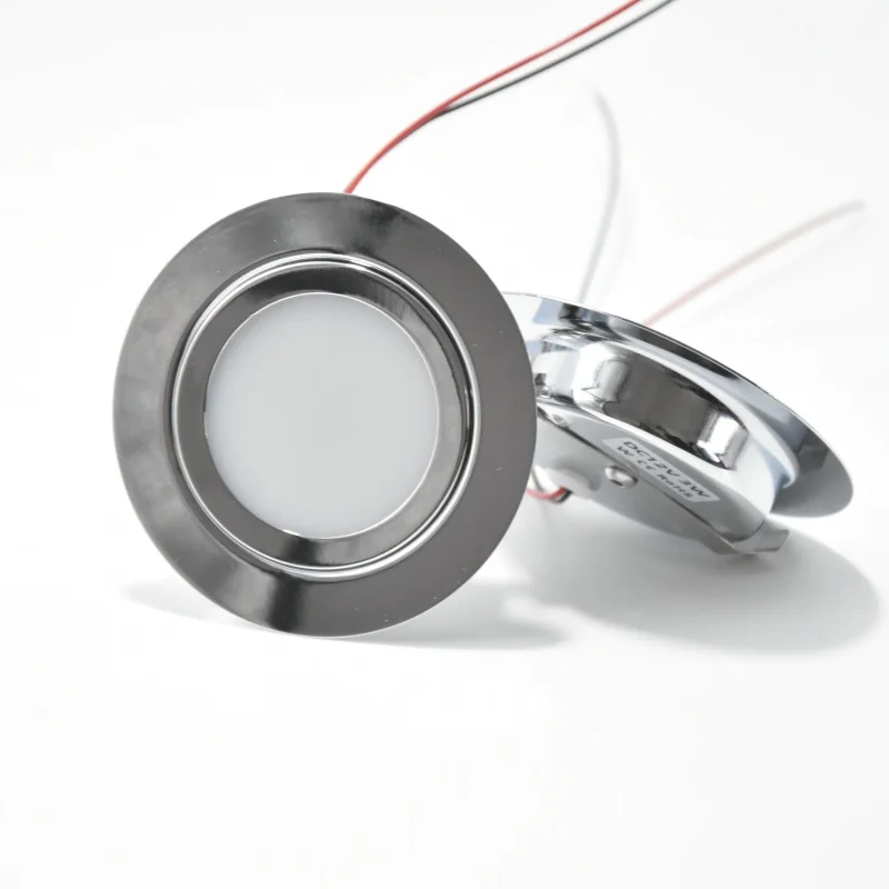 Ultra-thin Mini Spotlight Lamp Stainless Steel LED Downlight 12V 24V 3W 5W Ceiling Spot Light 12V 24V Low Voltage Recessed Light
