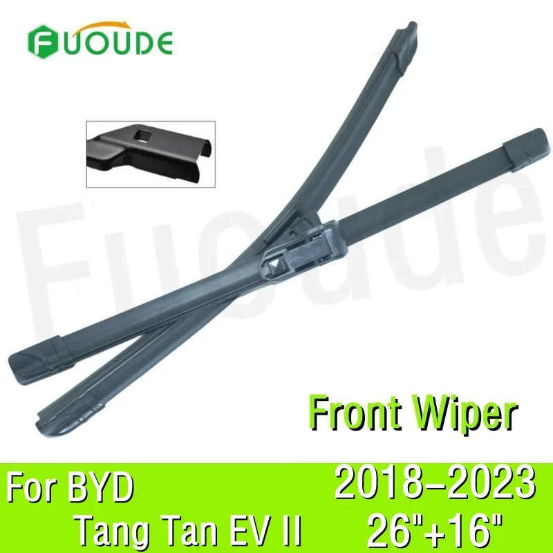 

Wiper Blade For BYD Tang Tan EV II 26"+16" Car Windshield Windscreen Rubber 2018 2019 2020 2021 2022 2023