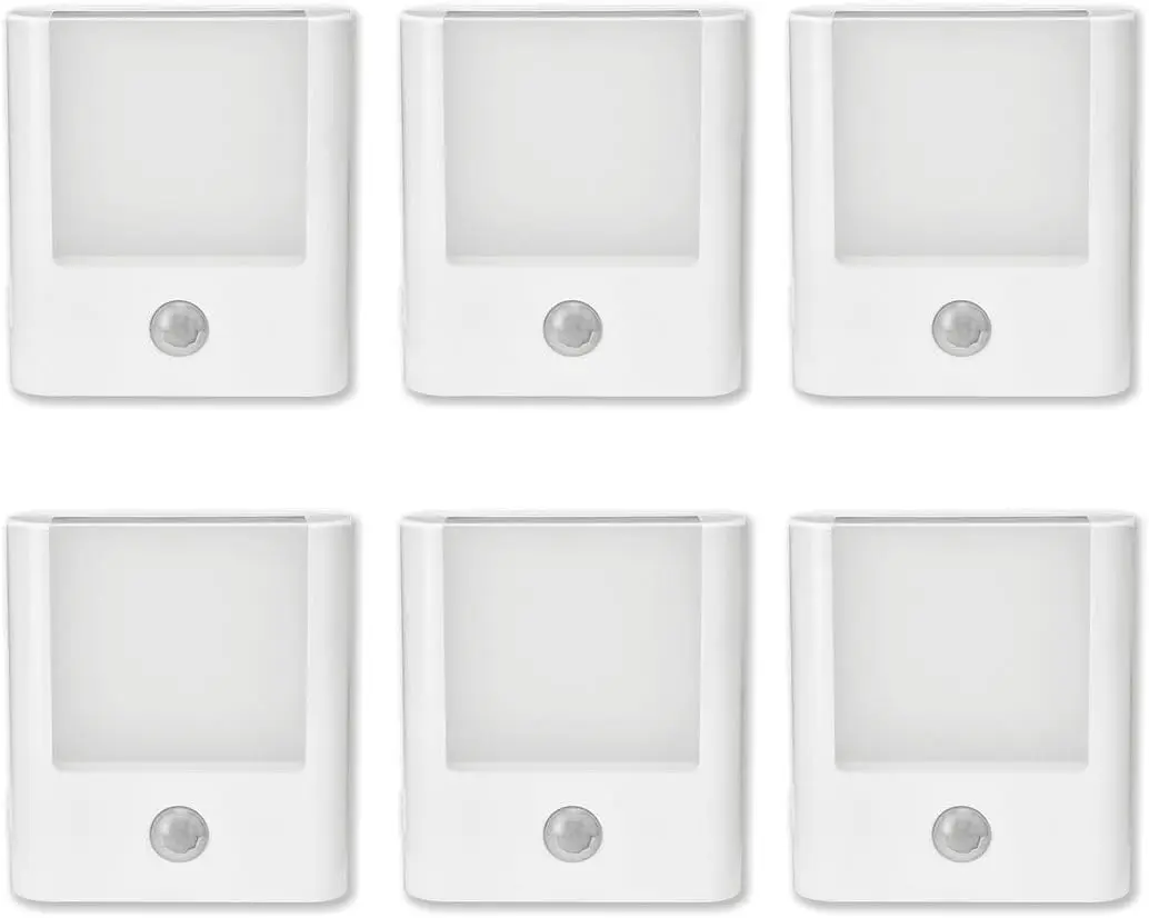 

Набор из 6 аварийных ночников с датчиком движения, автоматическое включение при отключении электричества для коридоров и спален