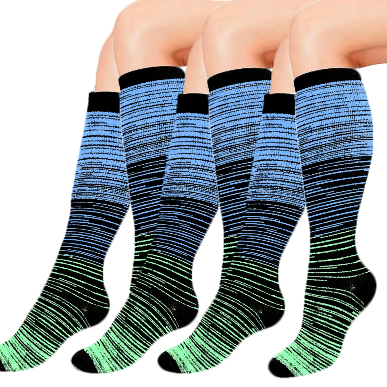 Compression Stockings Nursing Women And Men Stockings Best Medical Nursing Hiking Travel Flight Socks Running Fitness Socks