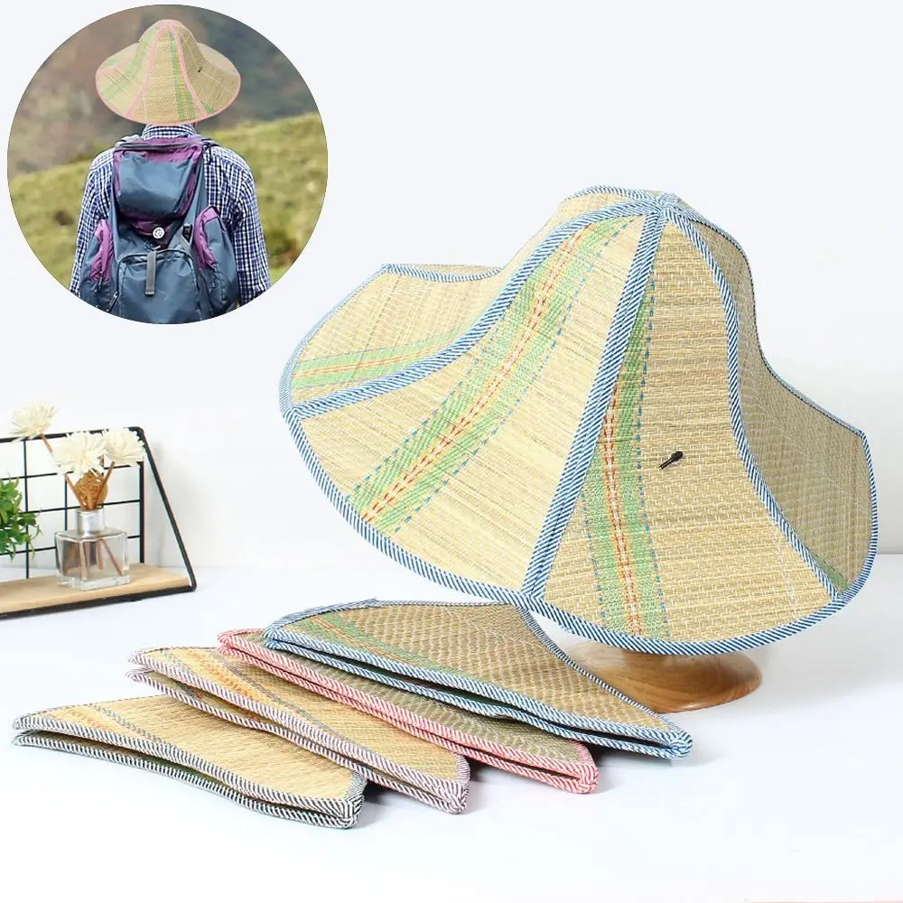 

Portable Foldable Sunshade Hats Wide Brim Anti-UV Beach Cap Straw Hat Sun Hat Fisherman Cap