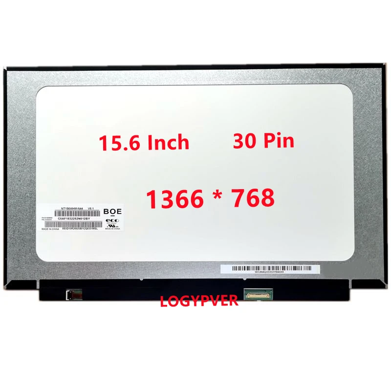 

Laptop Replacement Screen N156BGA-EA3 NT156WHM-N45 15.6" Slim 30 pin LCD Display 1366x768