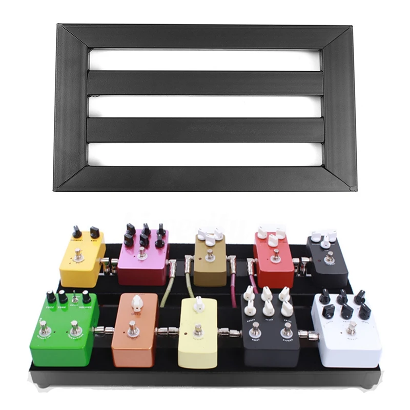 Guitar Effect Pedal Board Setup DIY Guitar Pedalboard With Magic Tape And Effect Pedal Connecting Line Musical Instrument Access