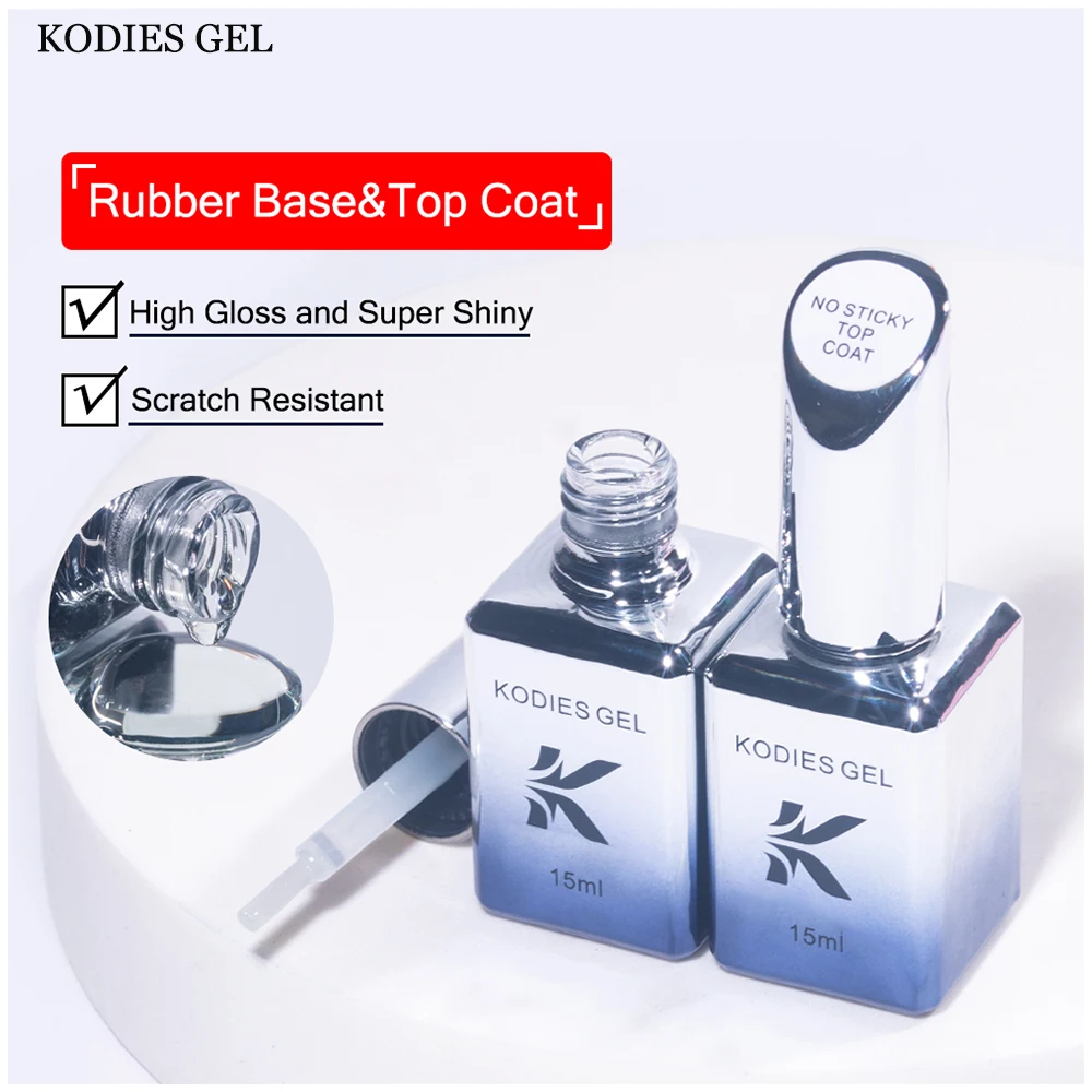 كودي-طلاء جل للأظافر ، معطف قاعدة مطاطي ، معطف علوي ، شبه دائم ، مطفي للأشعة فوق البنفسجية ، جل علوي ، سدادة النهاية ، وظيفة الجل ، 15 #1