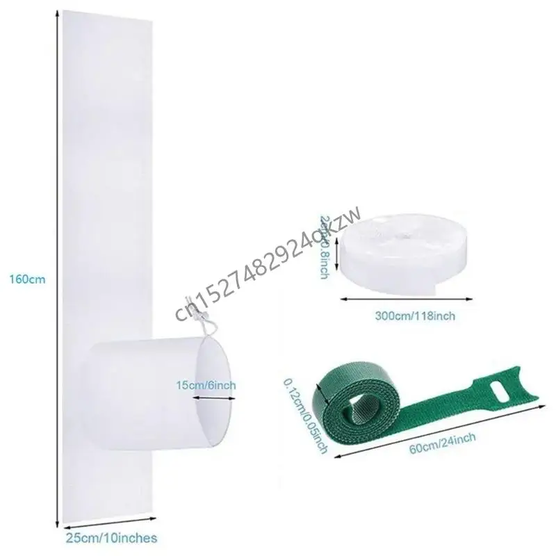 R9cd raamafdichting set draagbare airconditioning en tuimeldroger raamdichtingsdoek