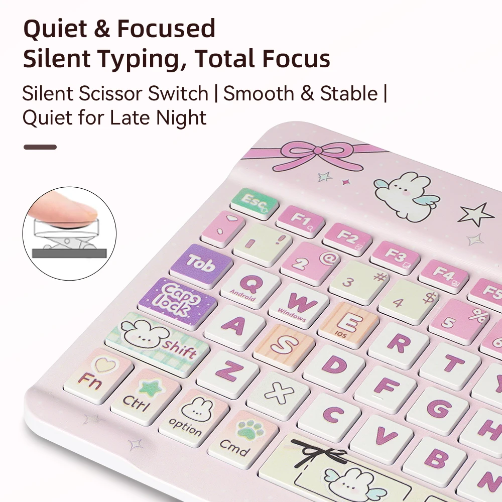 10inch  Bluetooth Wireless Keyboard Universal Mobile Phone Tablet Keyboard And Mouse Bluetooth Keyboard Accessories