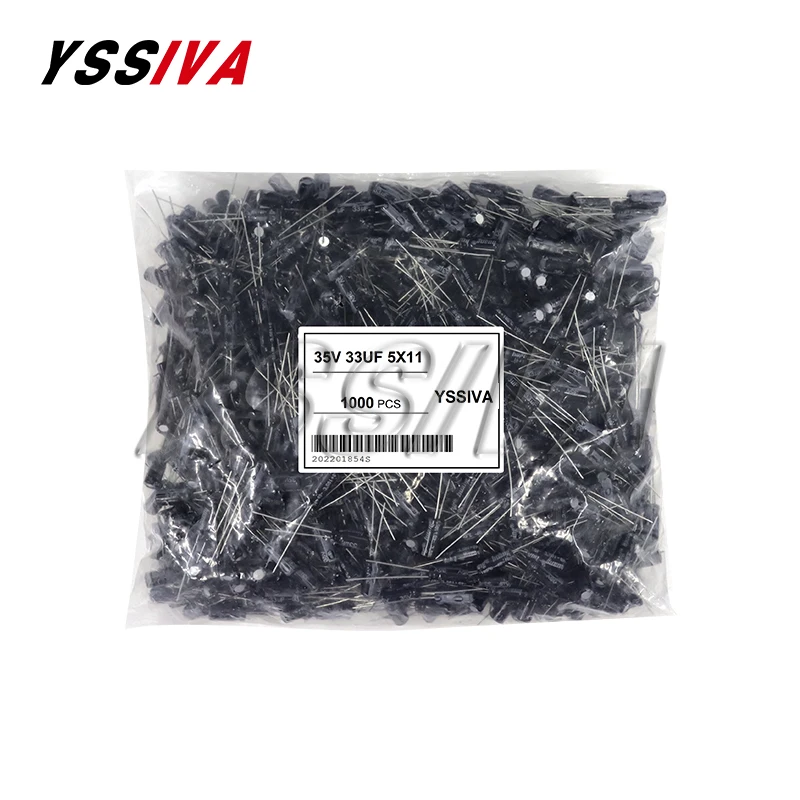 20-1000pcs 50V 35V 25V 16V 10V Electrolytic Capacitor 0.1UF 1UF 4.7UF 10UF 22UF 47UF 100UF 220UF 470UF  1000UF 2200UF 4700UF