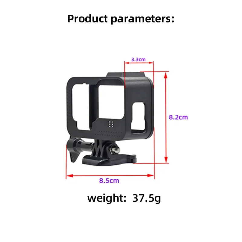 For GoPro Hero 12 11 10 9 Protective Housing Case Frame Mount For GoPro Hero 12 11 10 9 Action Camera Accessories