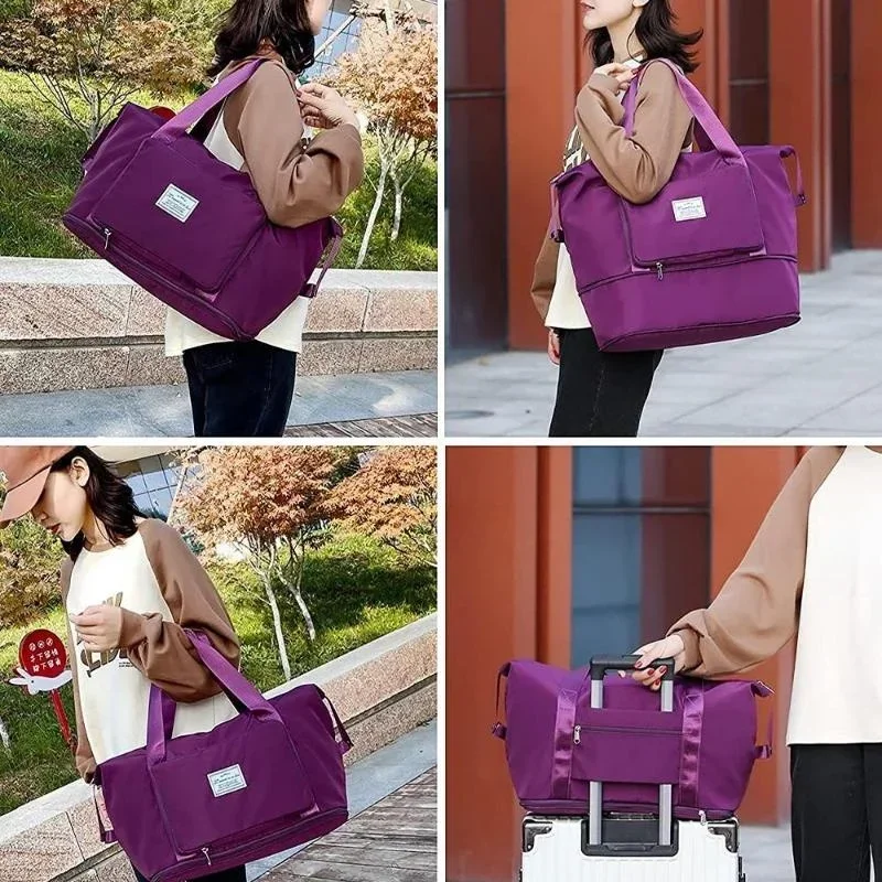 Folding Travel Bag Dry Wet Separation Fitness Bag Waterproof Handbag Women's Travel Bag Large Capacity Luggage for Men