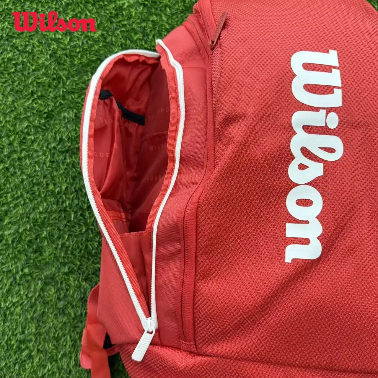 Wilson New 2025 Super Tour Red Backpack Large Capacity Sports Tennis Racquet Bag with Separate Shoe Compartment WR8036901001