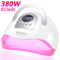 DianaBeauty 380W LED UV Lamp Dryer for Nails Gel Polish Drying Lamp with 4 Timer Setting Auto Sensor Professional Nail Light