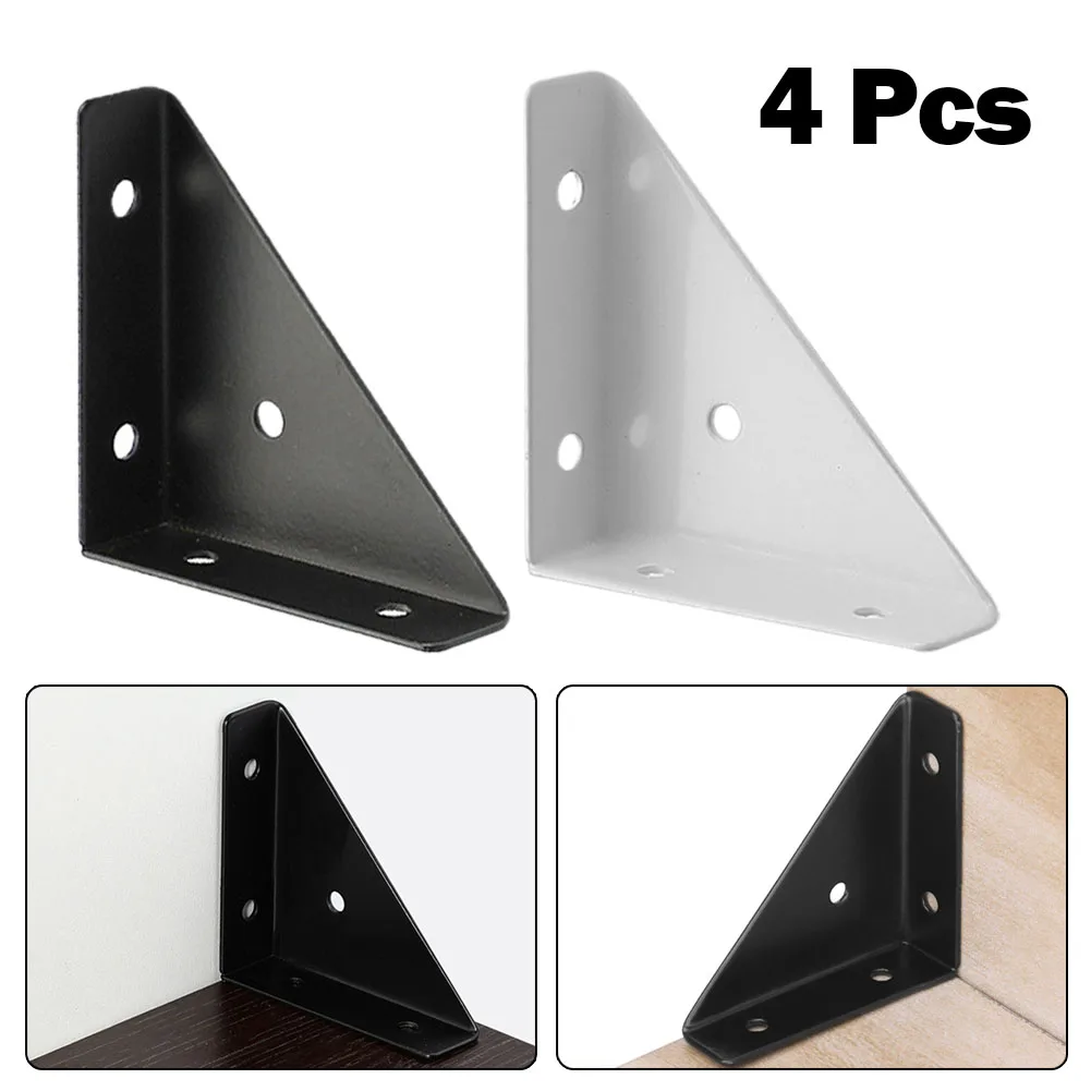 Sturdy and Practical, 4PCS Iron Corner Brackets, Thick 1 5mm Material, Reinforce Your Furniture with Confidence