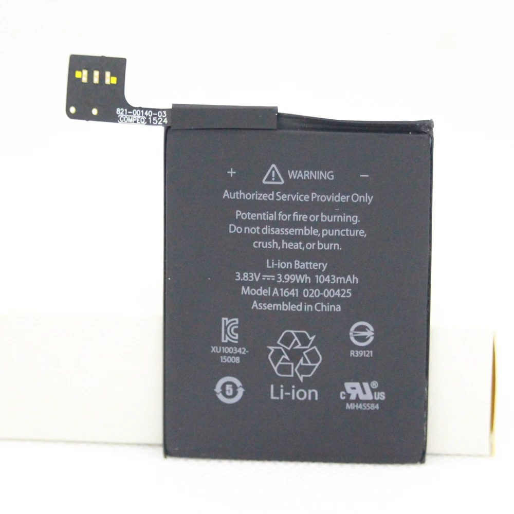 60pcs/lot 1043mAh / 3.99Wh A1641 Replacement Li-Polymer Battery For Ipod Touch 6th Generation 6 Gen 6g