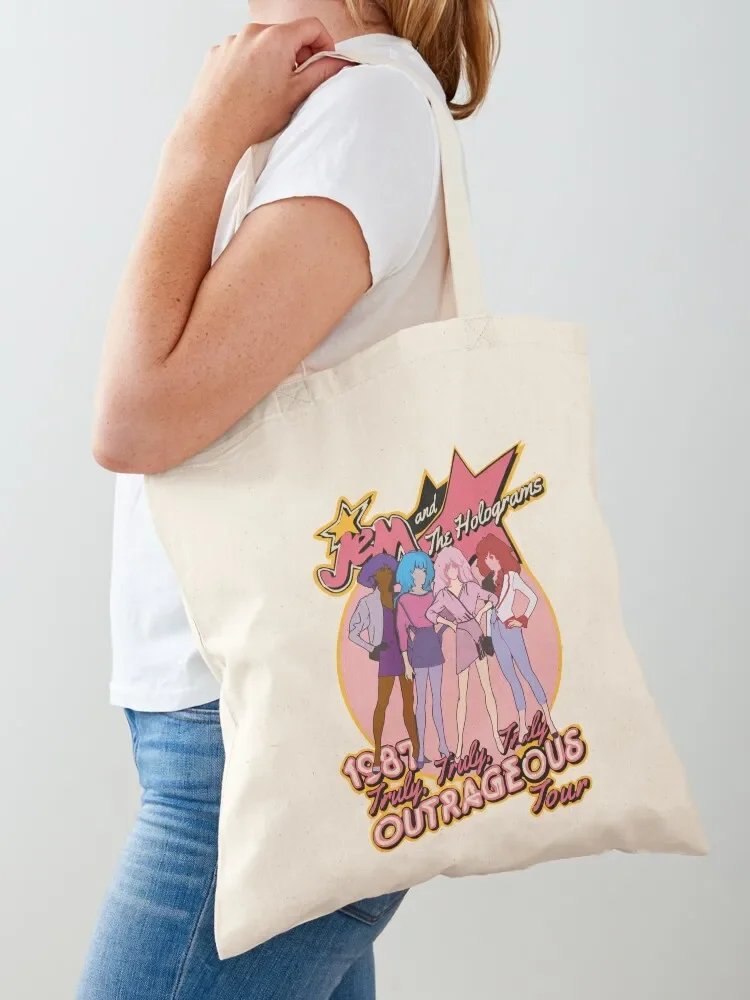 Reveal The Secret Jem And The Holograms Gifts For Music Fan Tote Bag sacs de shopping custom bags Tote Bag