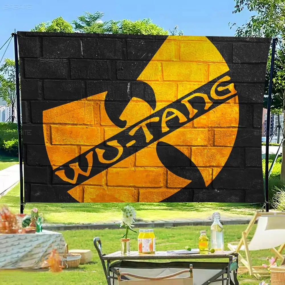 Banda clásica W-WU T--TANG, tienda de gran tamaño, promoción artística, cabina publicitaria, bandera, pancartas colgantes