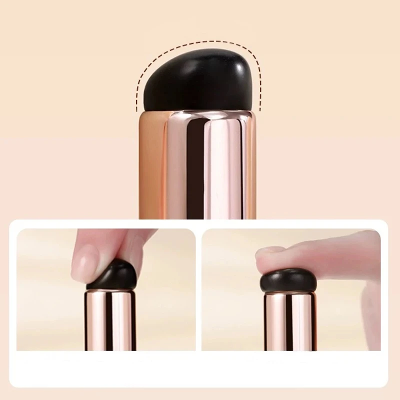 1 Pc Reusable Nail Art Silicone Applicator Stick Pigment Dust Applying Gradient Shading Pen Easy-Smudge Powder Nail Brushes Tool