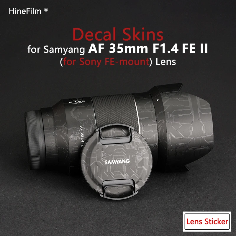 Samyang AF35 F1.4 II FE Mount Lens Decal Skins for Samyang AF 35mm F1.4 FE Mount Lens Protector Stickers 35-1.4 Cover Film