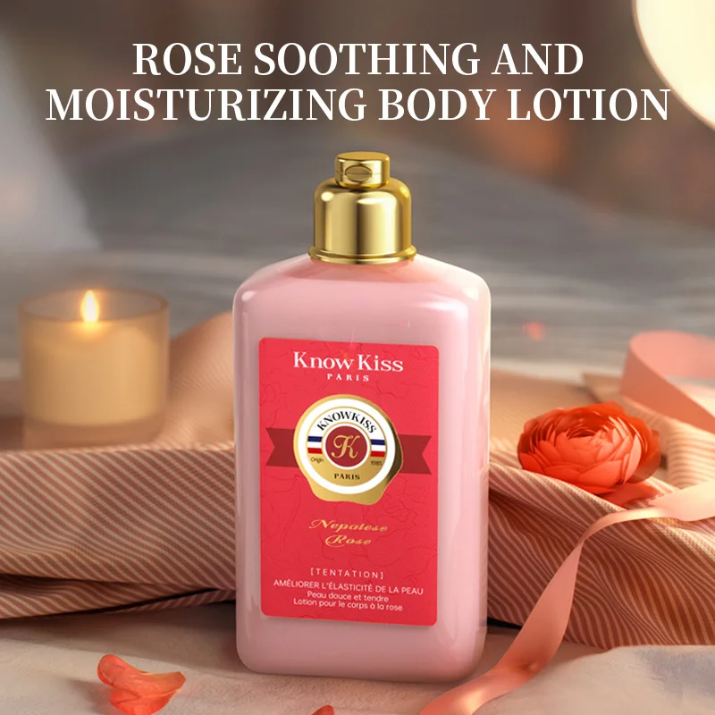 

KnowKiss Rose Body Lotion, 24H Long-Lasting Fragrance & Moisture, Natural Hydrating Milk for Soft Smooth Skin, 500ml