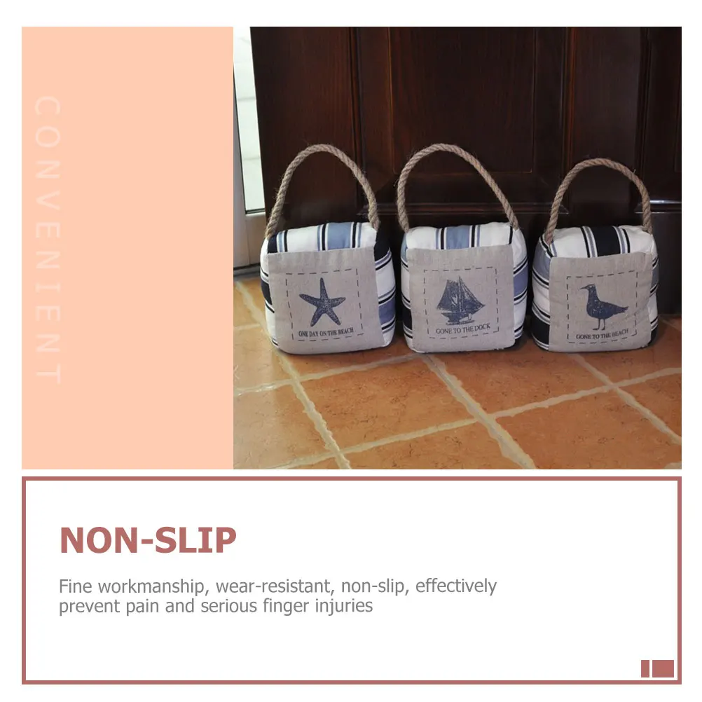 

Safety Door Stopper Sand Design Anti-Slip Door Stop Home Office Kids Finger Protection Non-Skid Decorative Doorstop