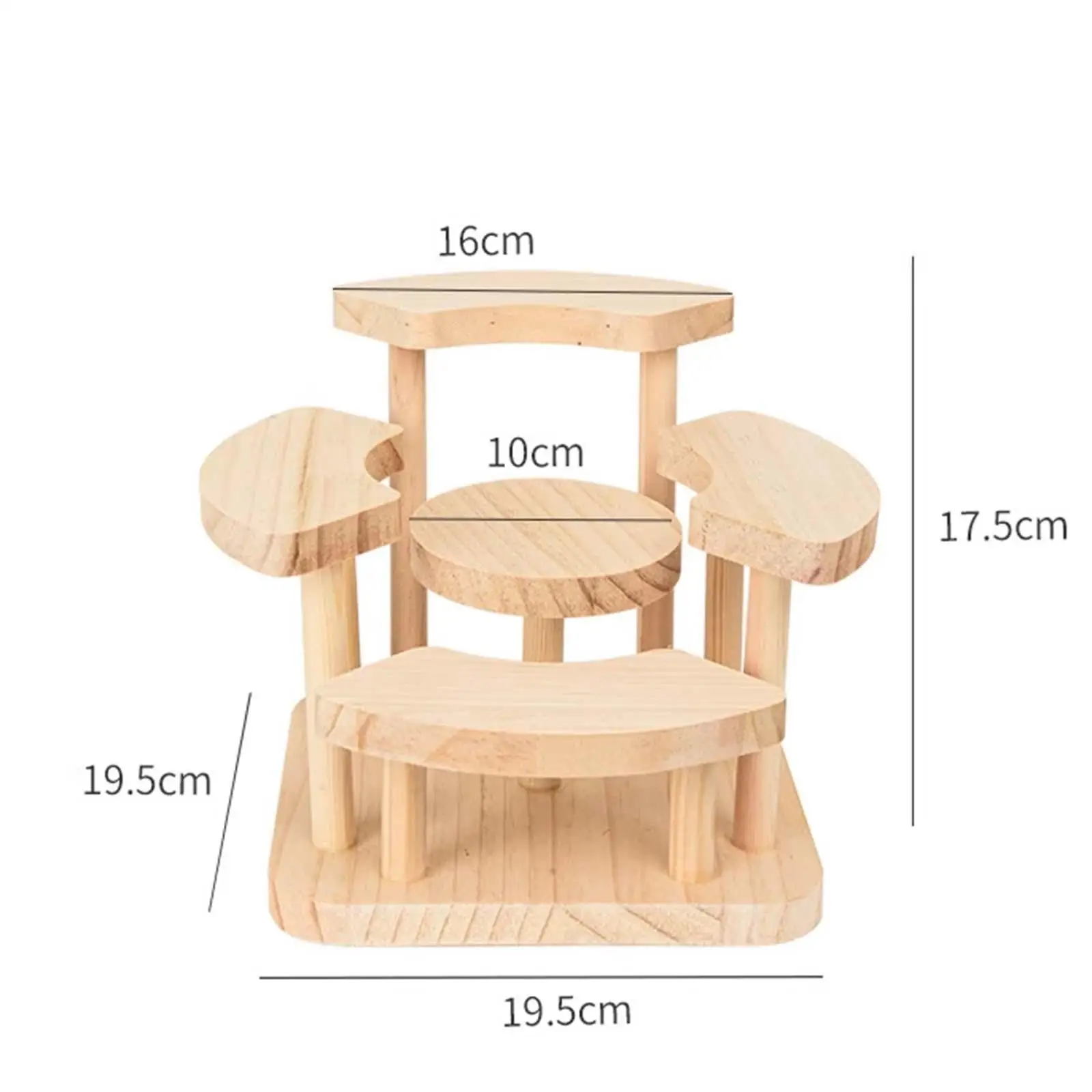 Wooden Display Riser,Showcase,Storage Reusable Figure Display Stand,Desktop