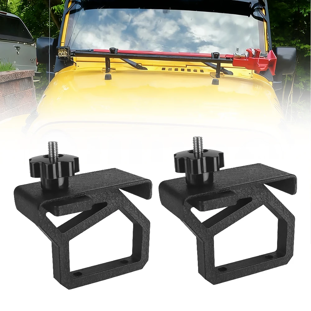 

Кронштейны для крепления капота с высоким подъемником, пригодные для крепления домкрата JK 2007-2018, монтажный кронштейн для домкрата для бездорожья, крепление для домкрата с высоким подъемом