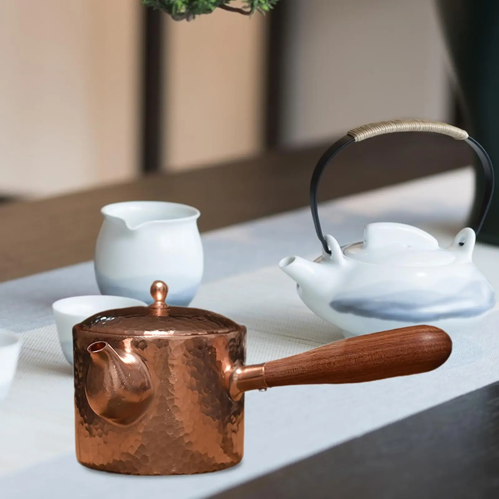 

Tea Kettle Anti Scalding Handle 400ml Tea Ceremony Hot Water Kettle Kungfu Tea Pot for Outdoor Camping Hotel Household Tea House