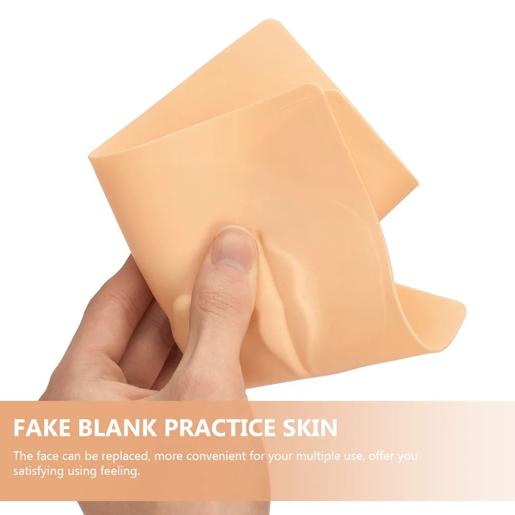 

Silicone Practice Face for 3D Fake Skin Tool Beauty Shop Eyebrow Embroidery Salon Realistic Surface