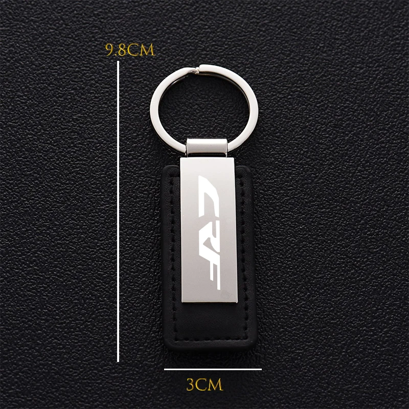 For HONDA CRF300L CRF250L/Rally CRF 300L 250L Fashion Motorcycle Accessories Leather Keychain Custom Moto Keyring