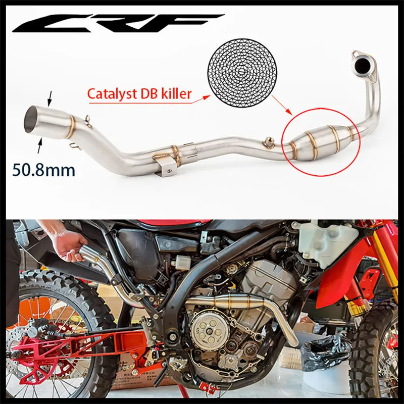 For Honda CRF250L CRF250 Rally CRF250L 2017-2020 Exhaust Full System FMF Motorcycle Muffler Pipe with Link Tube Headers