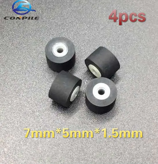 

4pcs 7mm*5mm*1.5 pinch roller for Sony Walkman WM-F550C WM-506 Bf608 WM-150 cassette deck