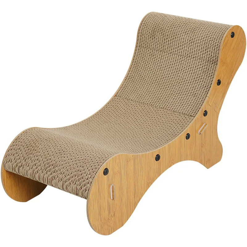 Cat Scratch Board Wear-Resistant Chaise Longue Corrugated Paper Sofa Scratch-Resistant Claw Claw Nest Cat Toys Supplies