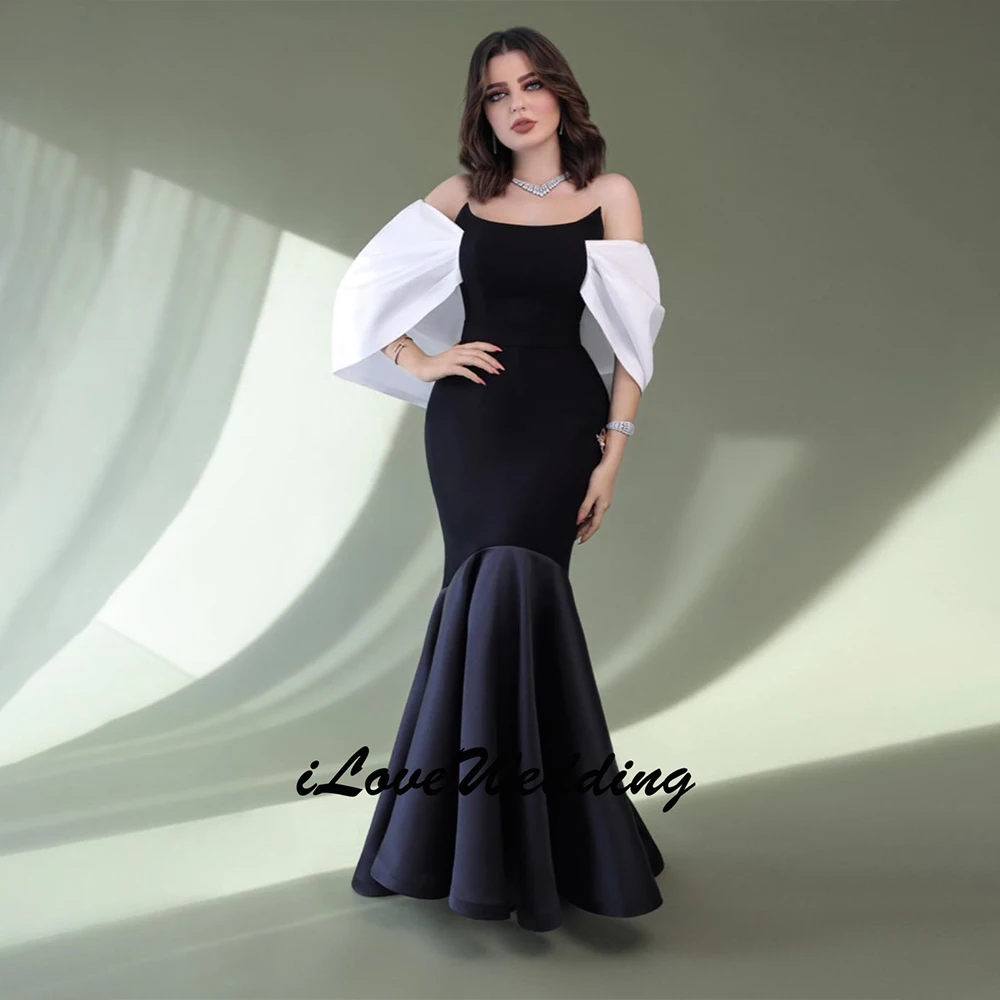 

Elegant Simple Mermaid Off The Shoulder Woman Prom Dresses Pleated Saudi Arabric Vestidos De Formatura Dubai 2025 Customized