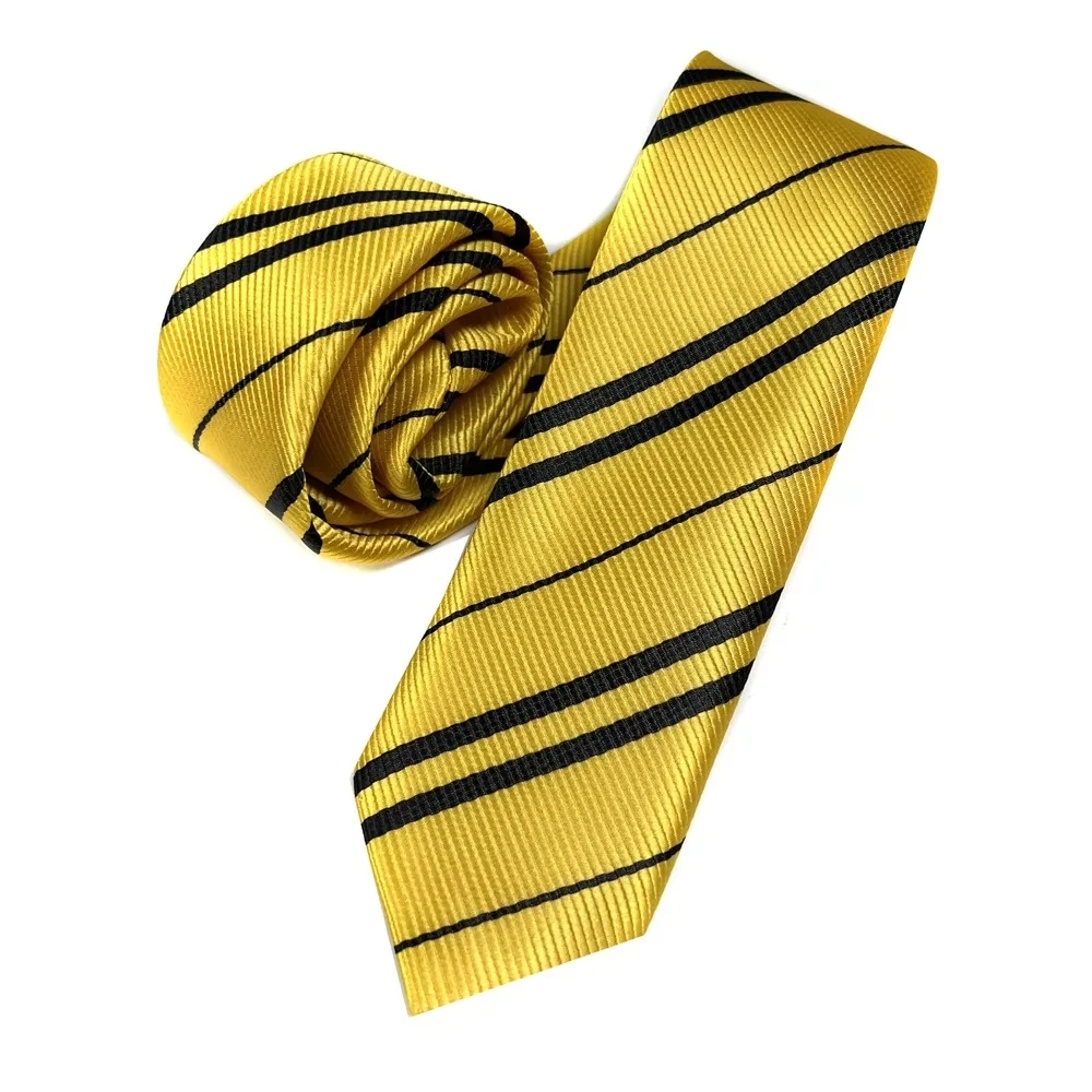 Gestreepte stijl stropdas Magic Academy stropdas voor cosplay Halloween Party kostuum Unisex verstelbaar feestcadeau