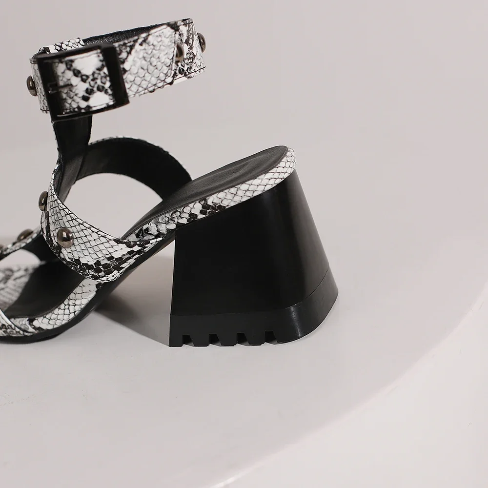 New Summer Comfortable Black Green Women Slingback Sandals Sexy High Heels Lady Shoes Plus Big Small Size 32 43 46 48 - view 5