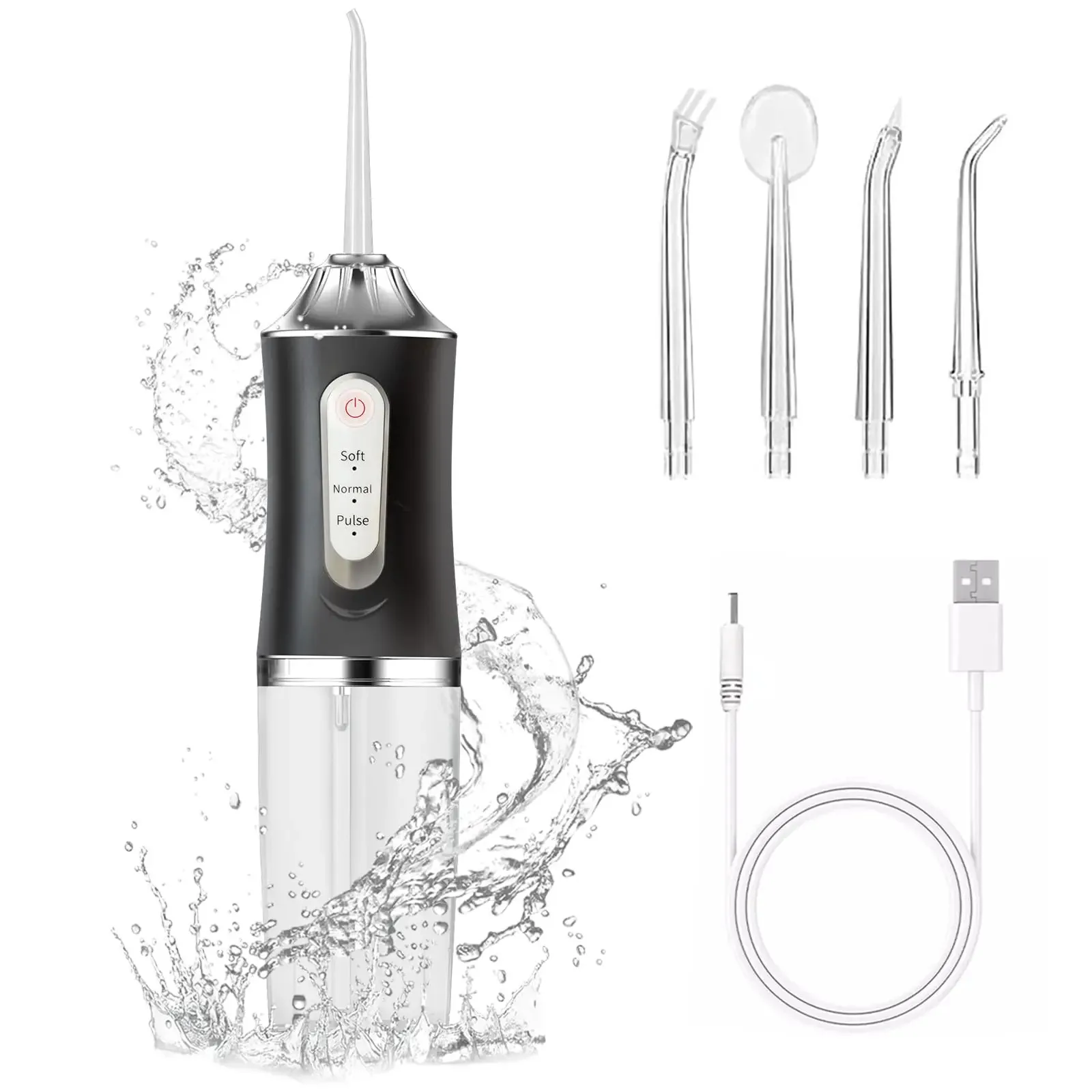 Portable Water Dental Waterpick Irrigator Electric Rechargeable Mouthwash Machine Oral Floss Flosser Irigator For Teeth Cleaning