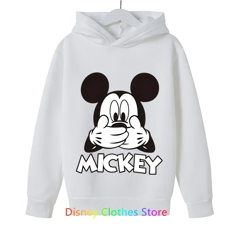 Kids Mickey Mouse Hoodies Minnie mouse Sweatshirt Baby Boy Clothes Long Sleeve Tops Cute Children Spring Costume Girls Clothing