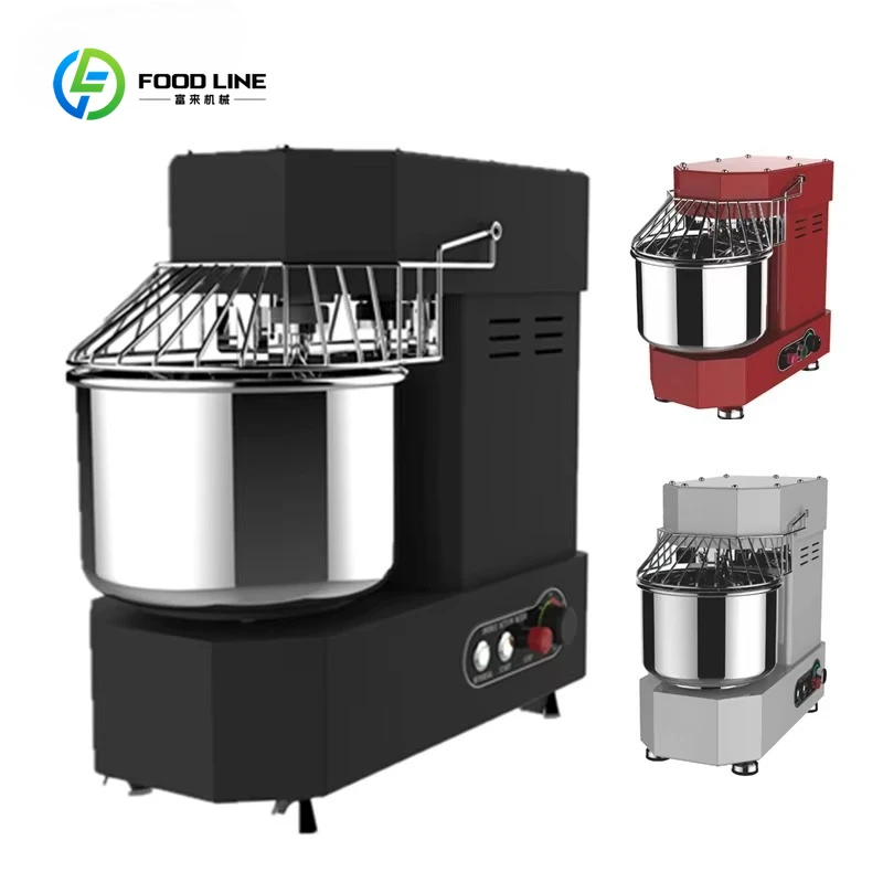 

Mini Commercial Spiral Dough Mixer 5L/10L (2kg-5kg) - Electric Flour Kneader for Pizza Bread Bakery