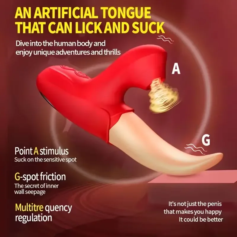 Powerful Sucking Vibrator for Women Tongue Licking Clitoris Stimulator Sucker Vagina Massager Masturbation Adult Sex Toys Goods view 3