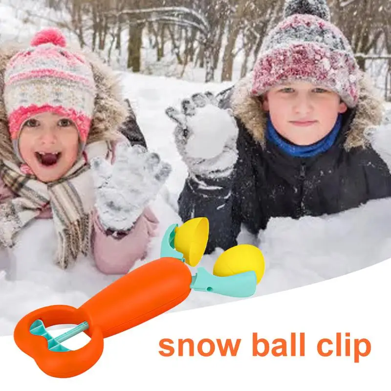 Sneeuwbalmaker Mold Kinderstrandspeelgoed met afneembare clip Familieactiviteiten voor buiten Winterspeelgoed Sneeuwgevechtsspel voor verjaardag