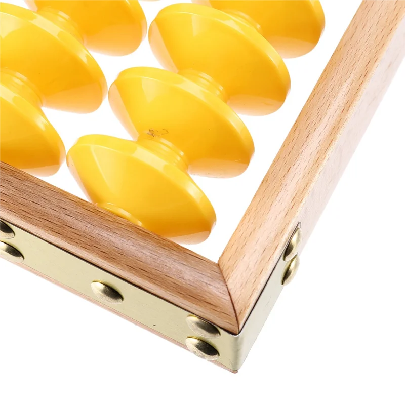 

ODIES-3X 7 Column Non-Slip Hanging Wooden Abacus Chinese Soroban Educational Tool Mathmetic Calculator For Student Teacher