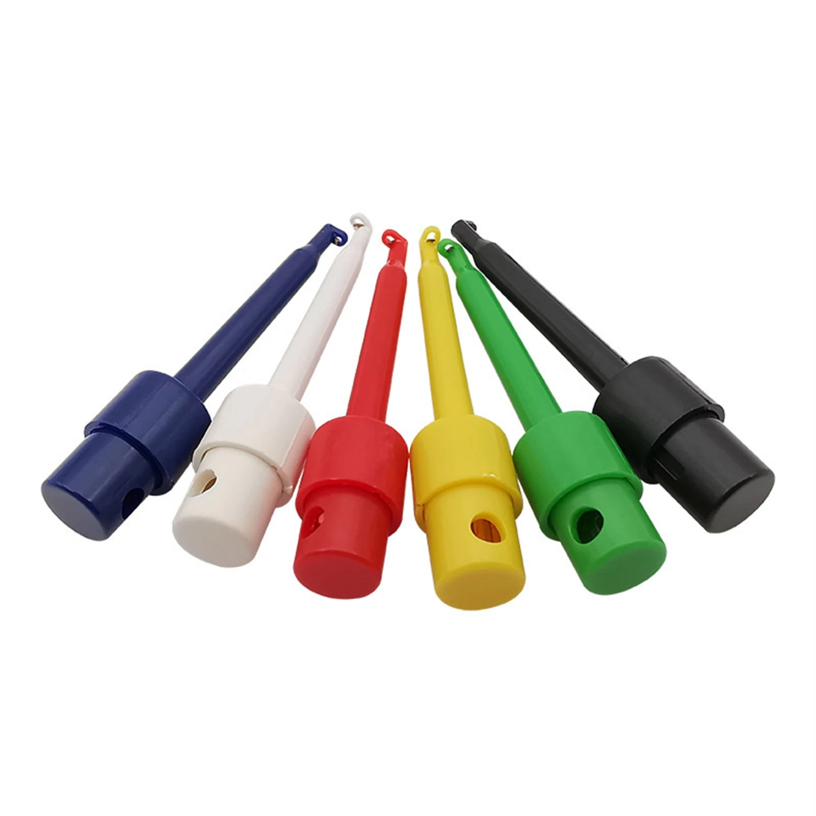 Plastic Test Hooks for Electronics Repair Engineers 30pcs Mini Grabber Probes with Quick Connect Plugs Multimeter Tool Kit