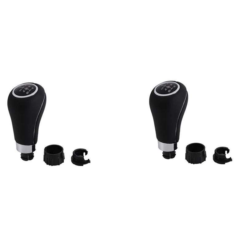 2X 6 Speed Manual 14.5Mm Car Gear Shift Knob Shifter Lever For Mercedes Benz W203 S203 CL203 W209 W204 C250 W207 A207