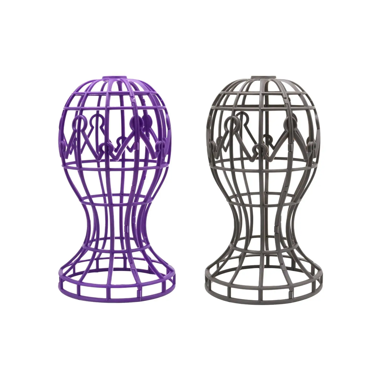 Wig Head Stand Foldable for Multiple Wigs Multifunction Wig Dryer Wig Holder