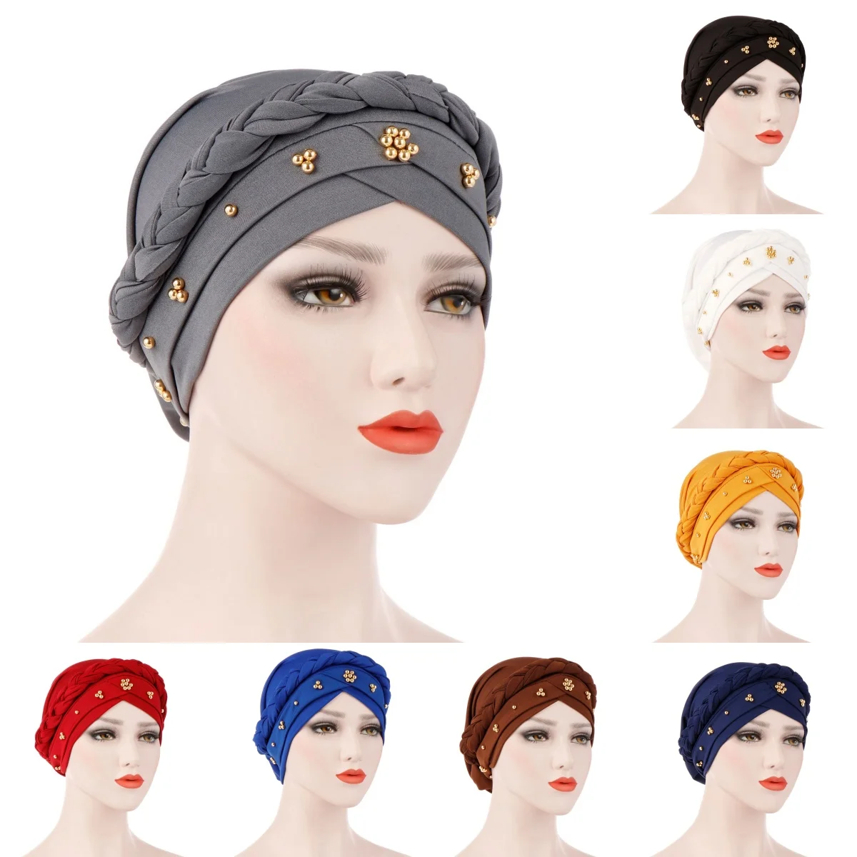 

Новая готовая косынка-тюрбан 2026 года для женщин, африканский головной платок, шапка-бини, головной убор для химиотерапии, головные повязки для женщин