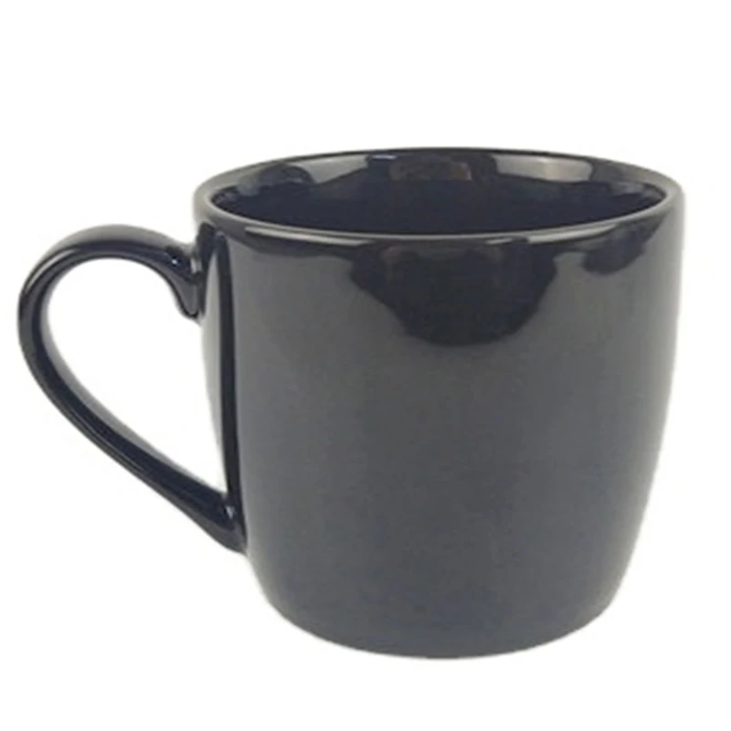 Ceramic Tea Mug For Hot Porcelain light black black Cups For Office And Home with handle Mugs For Couples party use