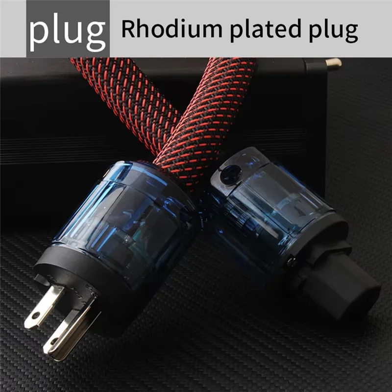 Oxygen-Free Copper Hi-Fi Power Cord, Hifi Audio CD Player/Tube Player/Power Amplifier Connection Cable US Plug-Y18A