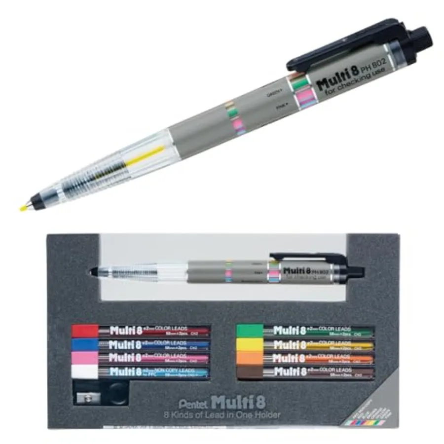 

Pencil Lead Holder and Lead Set, Multi 8 Set PH802ST
