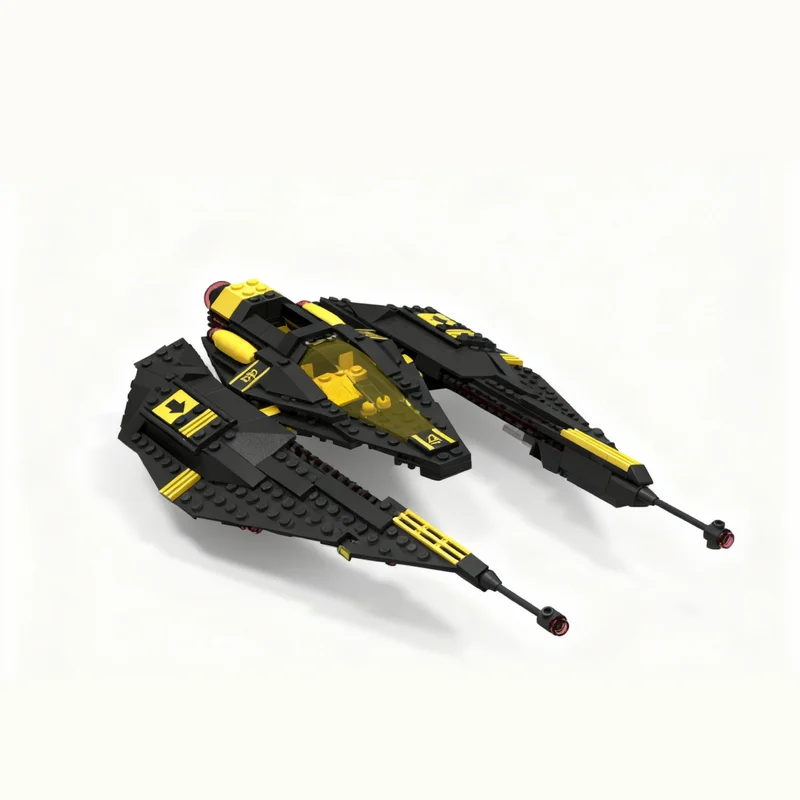 

326PCS MOC Space Exploration Blacktron Interstellar Close Air Support Model Building Blocks Assembly Building Blocks Gift Home