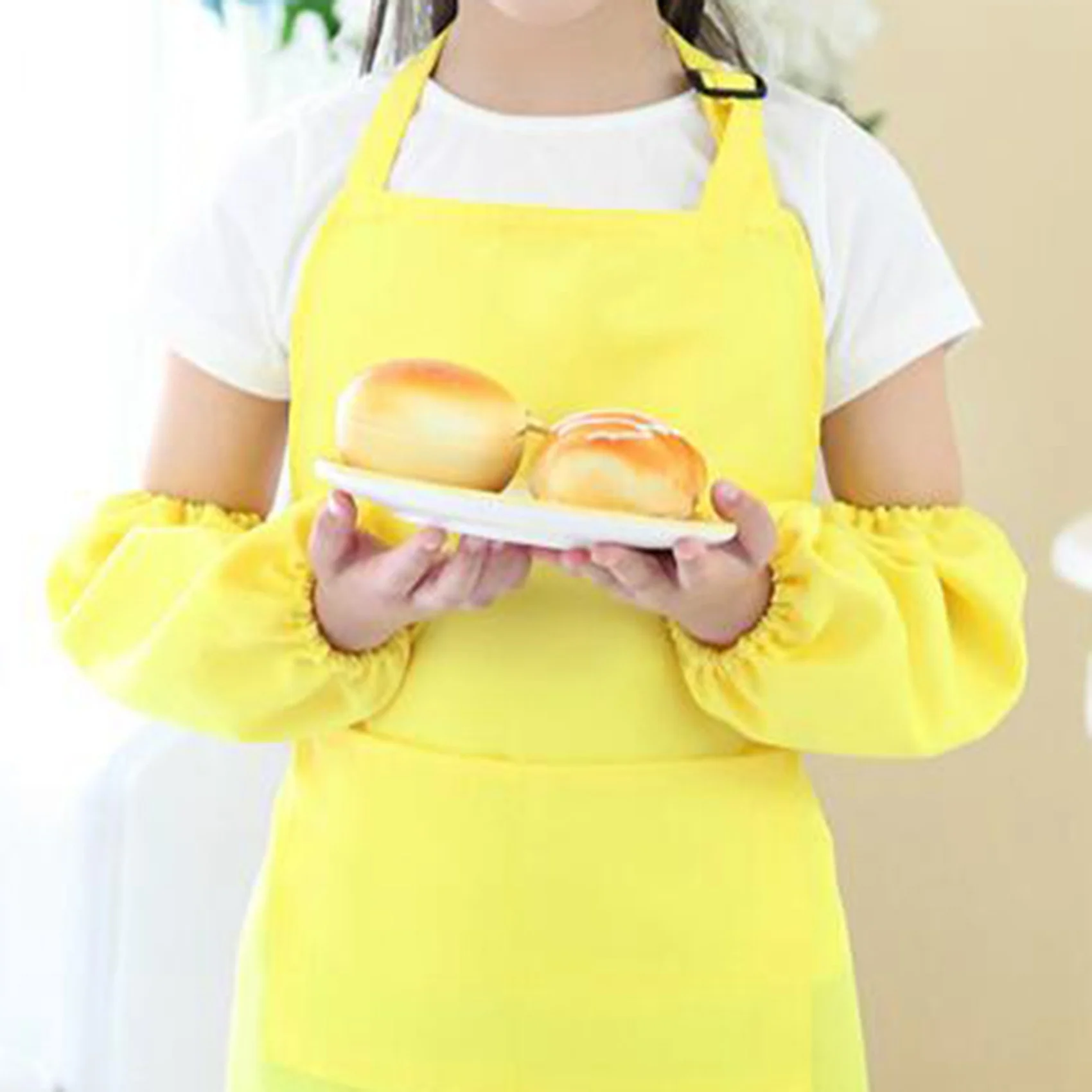 새로운 36 조각 어린이 요리사 모자 앞치마 세트, 소년과 소녀 앞치마 어린이 조절 면화 앞치마 주방 앞치마 벨트